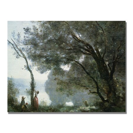 Trademark Fine Art Jean Baptiste Corot 'Souvenir of Montefontaine' Canvas., 24x32 BL0850-C2432GG